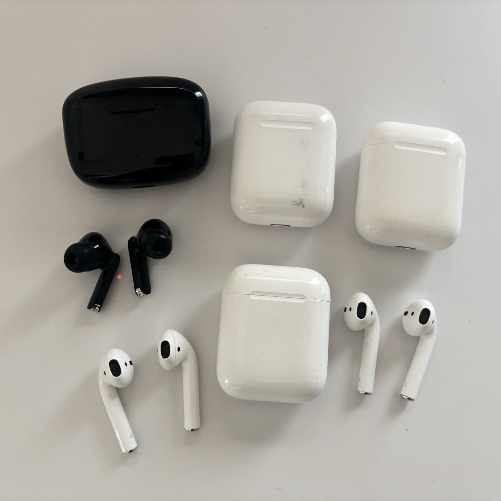Tech Electronics Liquidation Lot: Apple Air Pods Gen 1, AMD GPU, iPad Keyboard