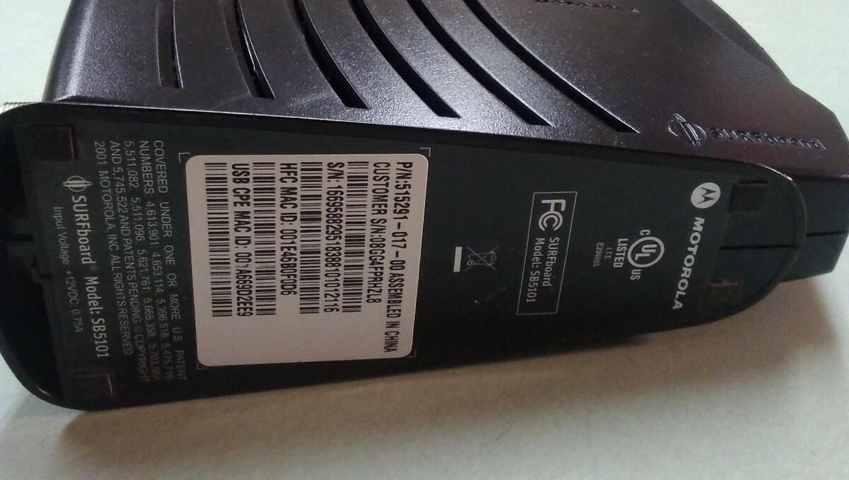 MOTOROLA SURFboard SB5101 Cable Modem