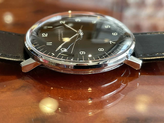 Junghans Automatic 38mm Watch Max Bill 027 3400 00 black men leather