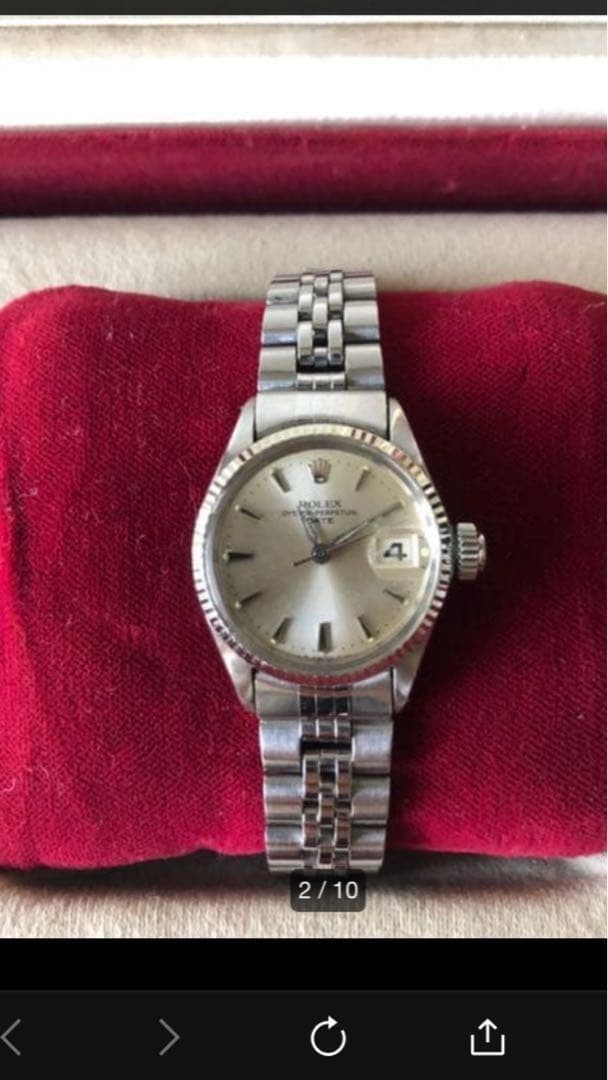Rolex Watch Oyster Perpetual Date Silver Dial Women’s Wristwatch SWISS MADE