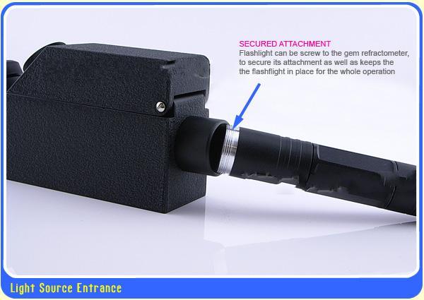 Monochromatic Light source for Gems Refractometer. Gemstone Gemological Testing