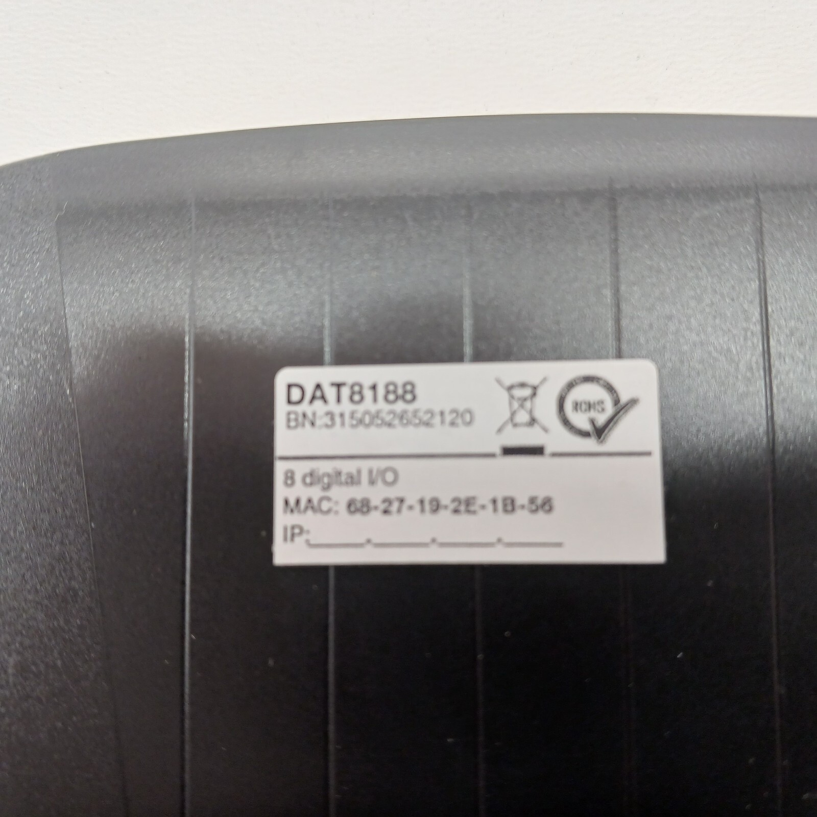 Modbus TCP with 8 Digital inputs and 8 PNP Digital Outputs DAT8188