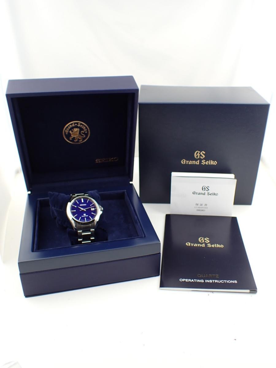 Grand Seiko Discontinued Model Quartz Movement Blue Dial SBGX087 Boxed 38mm