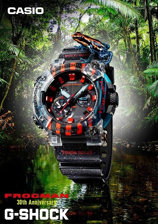CASIO G-SHOCK FROGMAN GWF-A1000APF-1AJR 30th Poison Dart Frog Tough Solar Mens