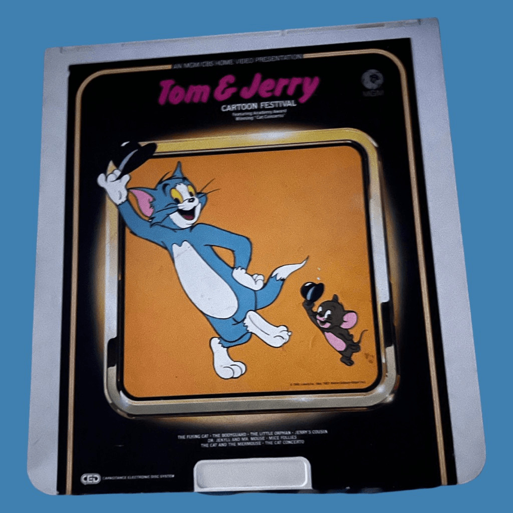 Vintage MGM 1981 Tom & Jerry Cartoon Festival CED Video Disc