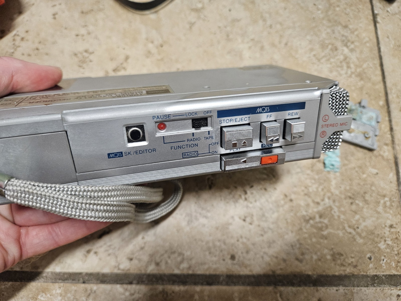 Parts Toshiba KT-R2 Stereo Cassette Recorder w/ RP-S2 FM Tuner Used Parts Only