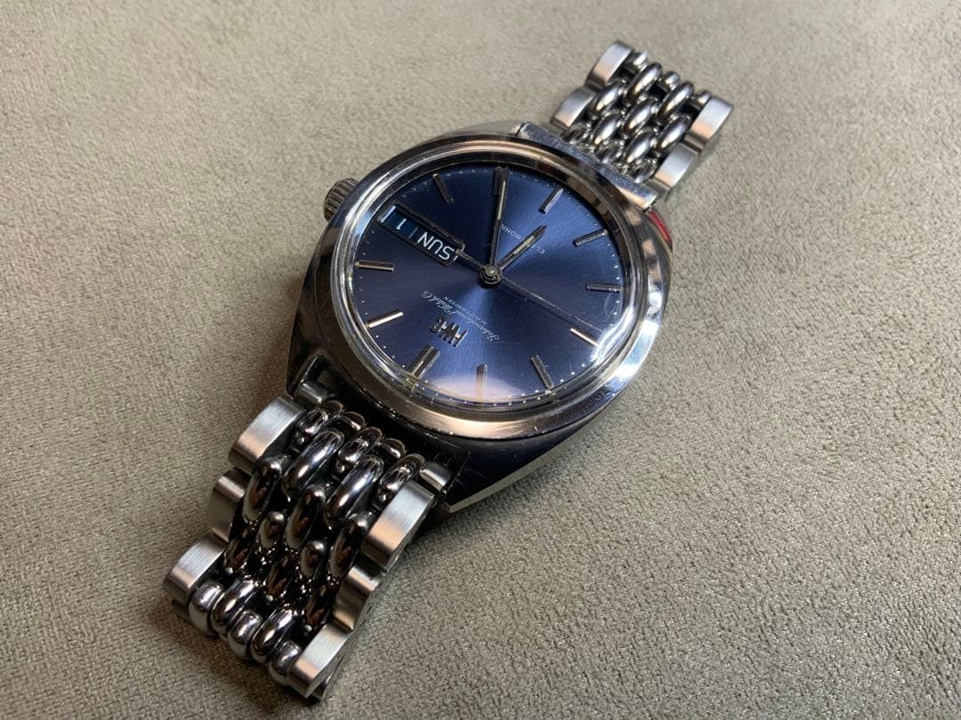IWC Schaffhausen Electronic 2231A SS Original Dial Blue Automatic(Cal.150) Rare