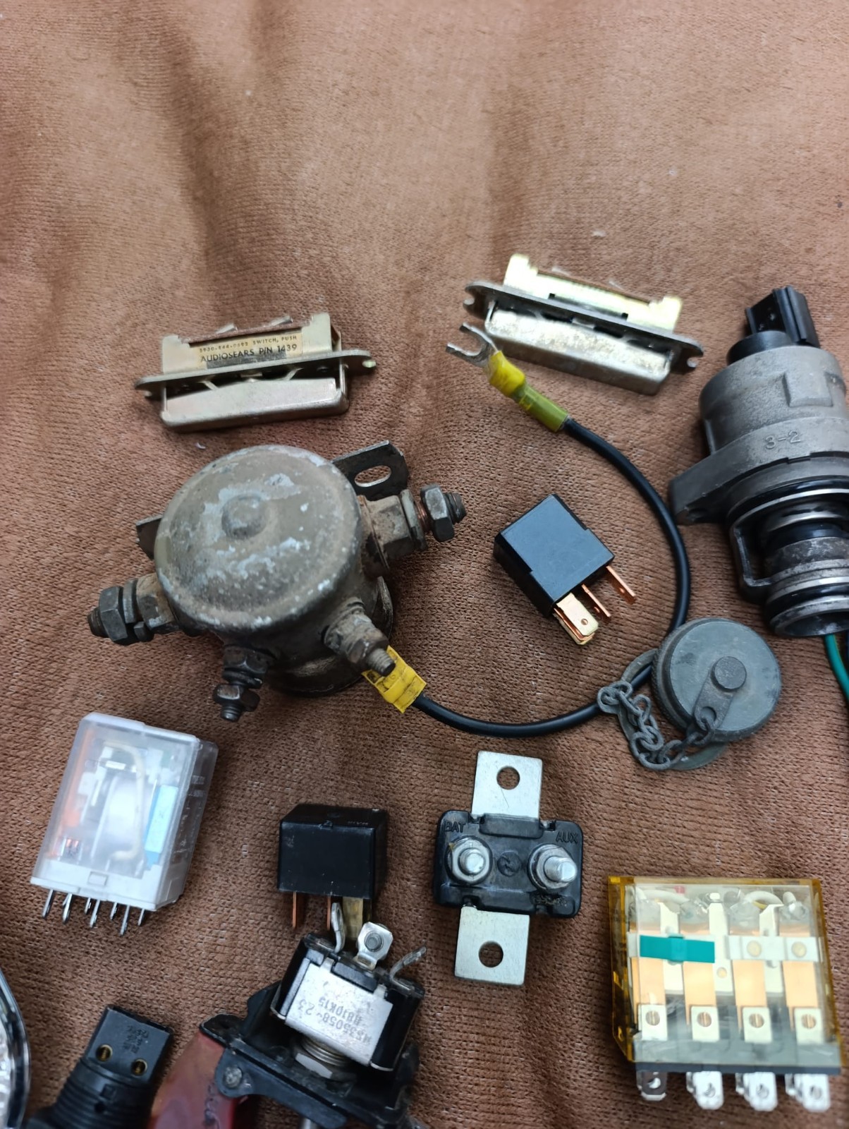 LOT OF 25 switches and various electrical and electronic items