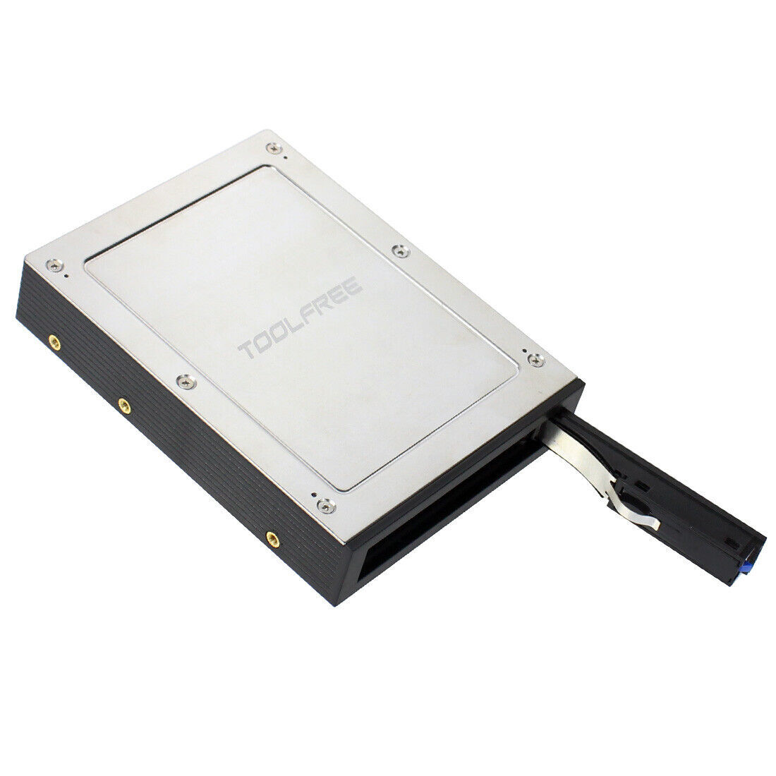 2.5″ Internal Floppy Bay SATA III Tray-Less Mobile Rack for HDD SSD Hard Drive
