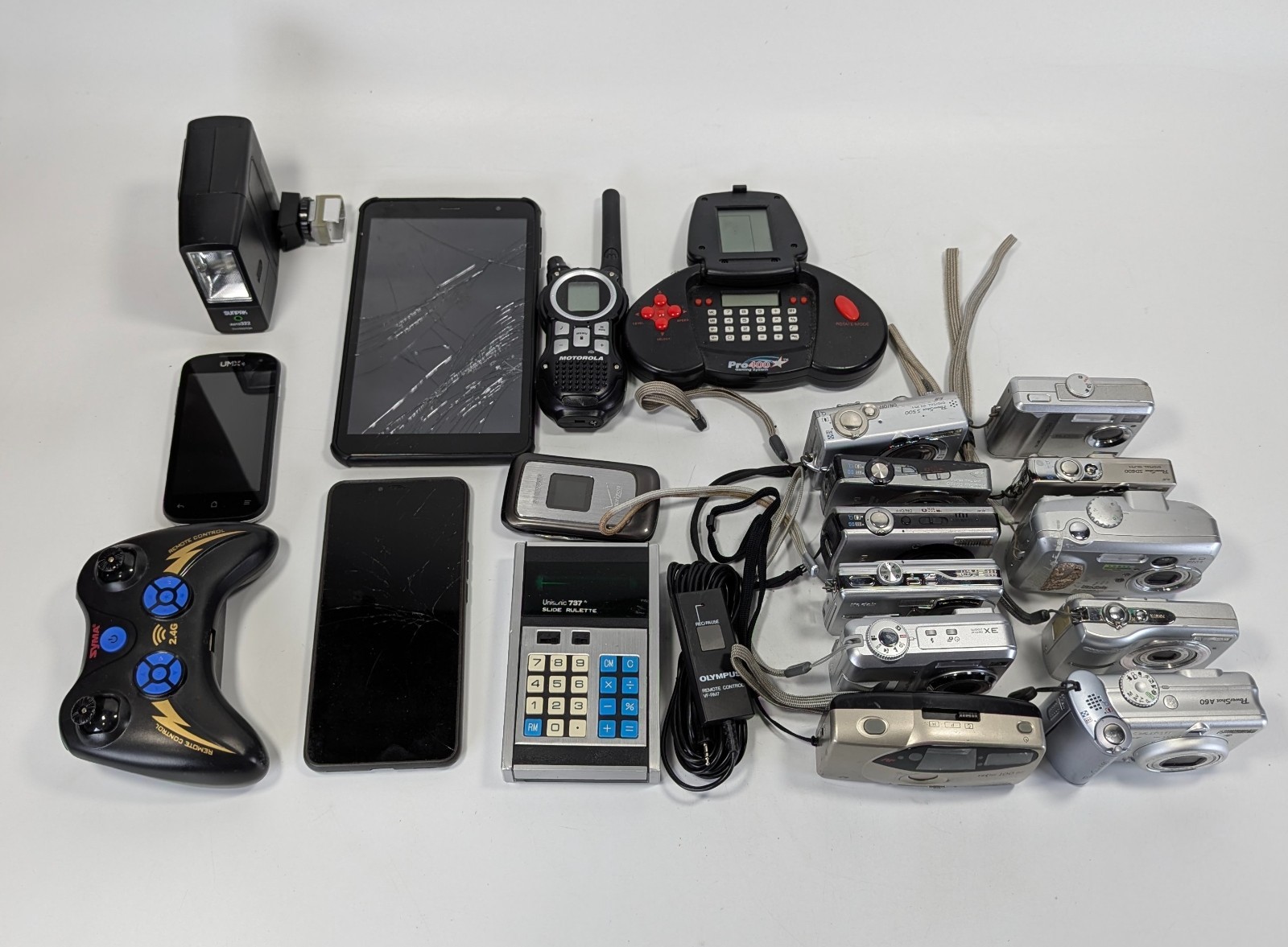 Electronics Lot for Parts/Repair – Samsung Canon Kodak Cameras Phones Tablet
