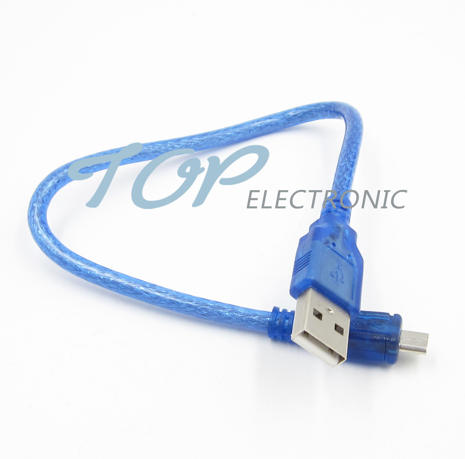 2PCS 30CM USB 2.0 A Male to Micro USB 5 pin Male Data Charge Cable Cord