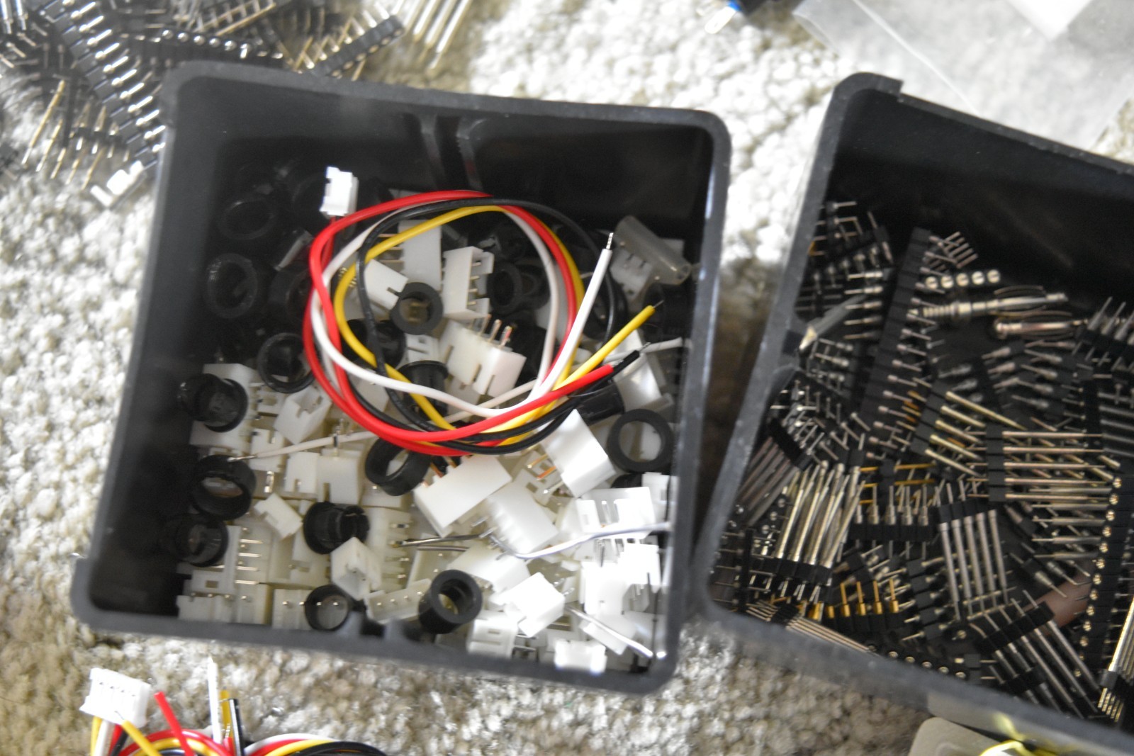 Junk Drawer Electronics Parts Lot Assorted Lot Buttons Switches Pins Boards Conn