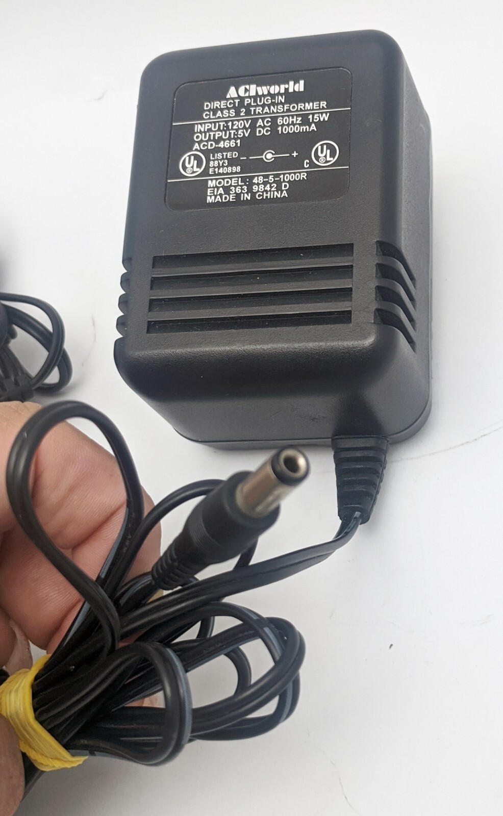 Mixed Lot 1x 4.5V 3x 5V QME ACIworld Linksys Hon-Kwang AC Wall Power Adapters