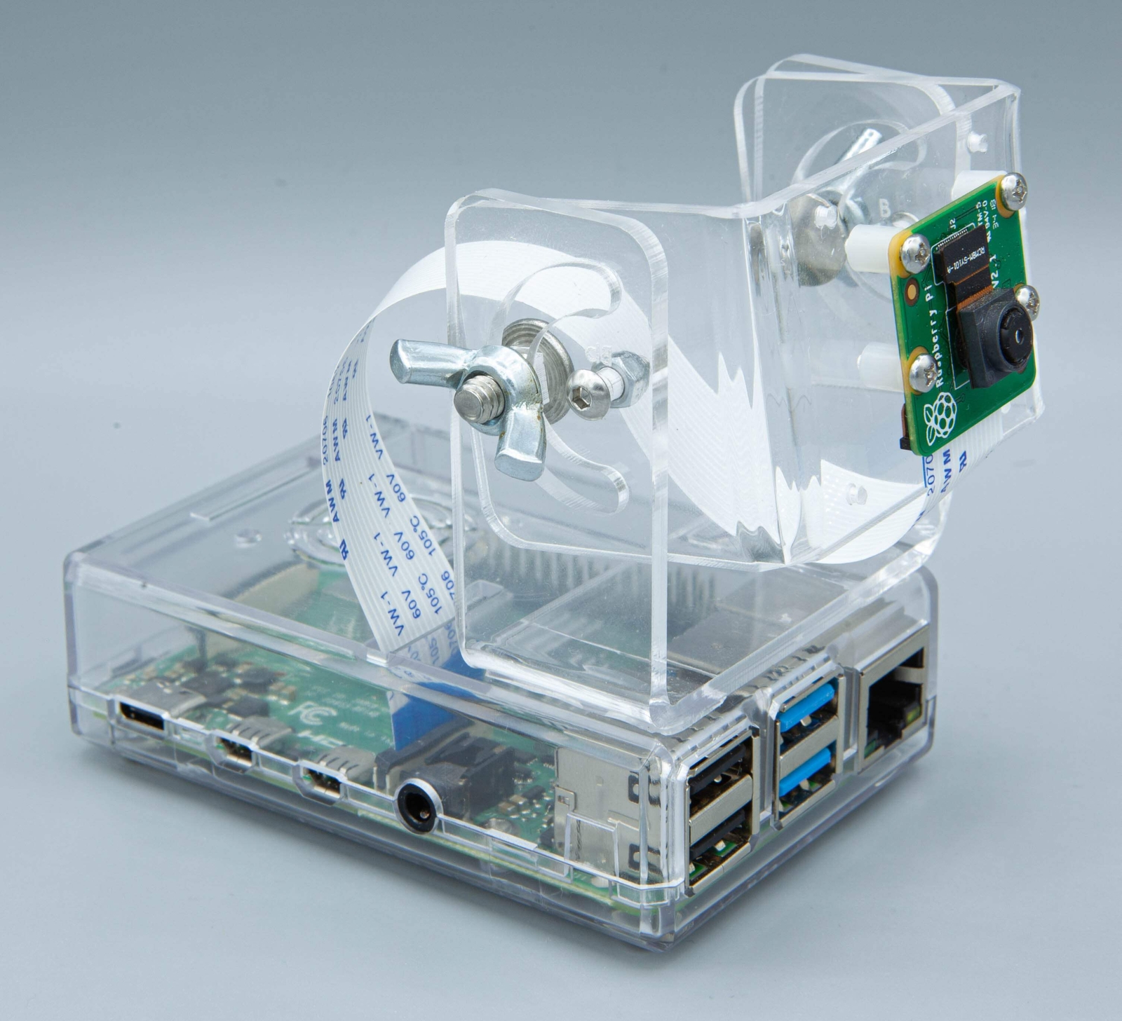 Universal Tilt-Adjustable Mount for Raspberry Pi HQ Camera