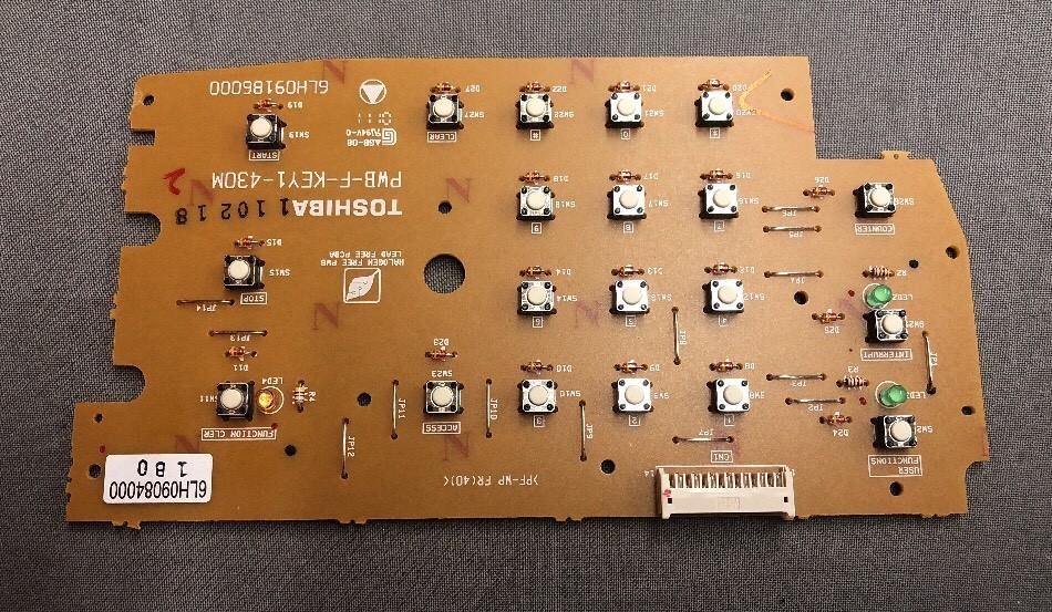 TOSHIBA PWB-F-KEY1-430M KEYBOARD PANEL 6LH09084000 6LH09186000