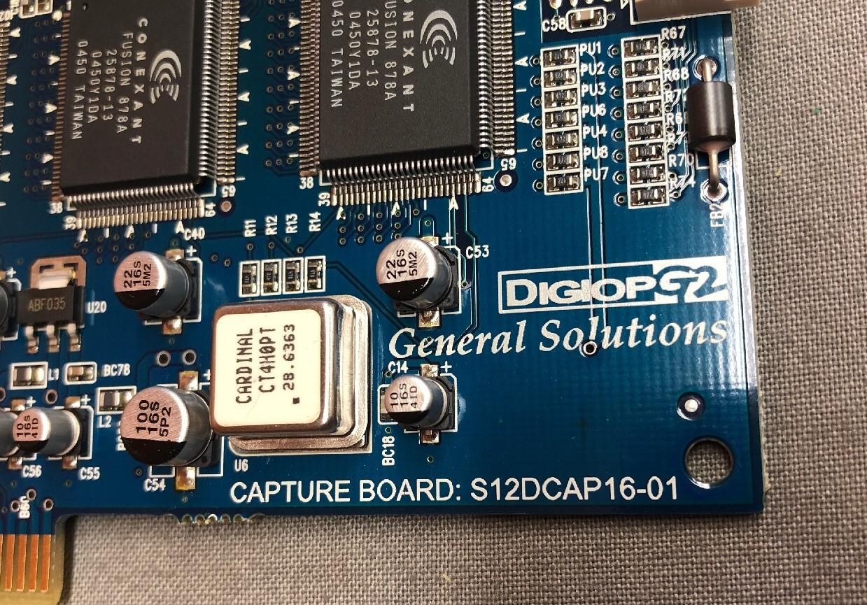 General Solutions Digiop G2 CAPTURE CARD S12DCAP16-01