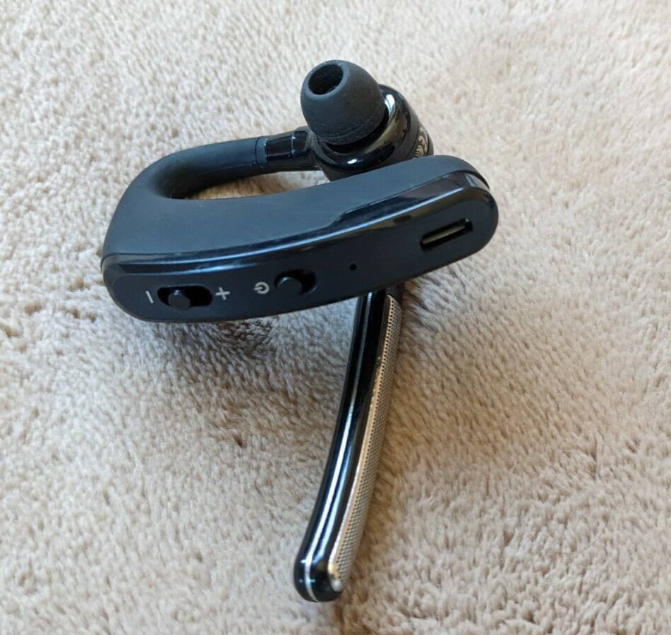 Bluetooth Headset Earbud – Silver/ Black