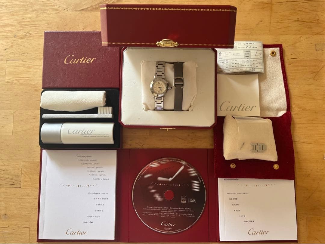 Cartier Watch Miss Pasha Silver Auth Women’s Accessory Battery Replaced w/Boxed