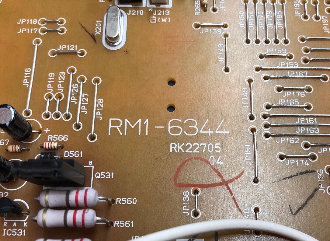 HP LaserJet P2035 Engine Control Unit Board RM1-6344