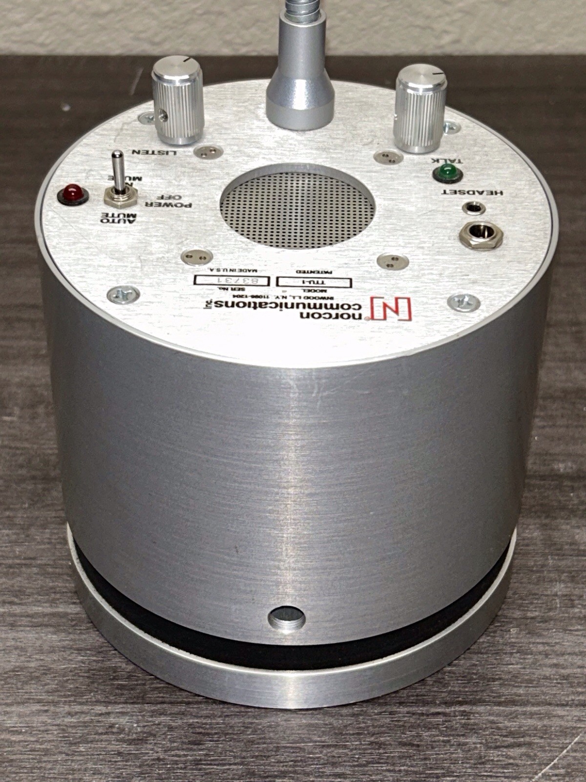 NORCON Communications TTU-1 Rechargeable Powered Talk Thru Communication |#D456
