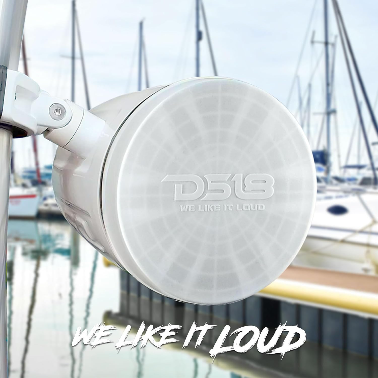 Hydro CS-8/WH 8″ Silicone Marine Speaker Cover – Water, Dust and UV Rays Protect