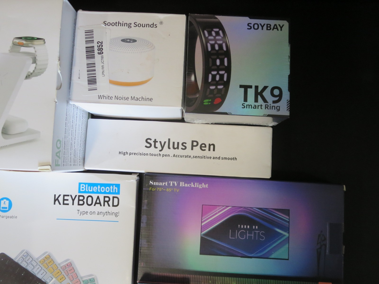 LOT OF 10 Electronics Items for Resale! Keyboard, Charger, Smart Ring – 3