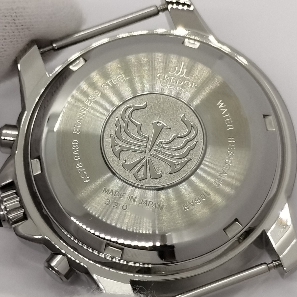 SEIKO Wristwatch CREDOR Phoenix Chronograph for Men’s silver color 40.8mm