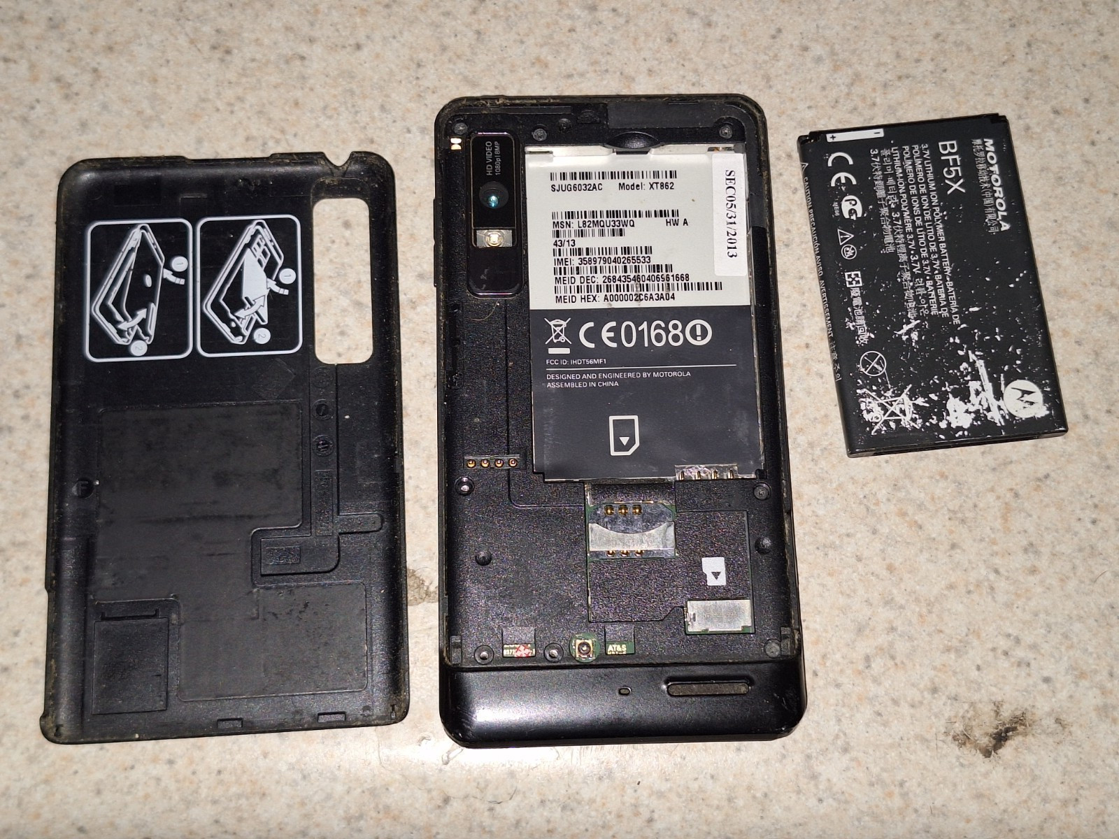 Electronics Lot For Parts Kindle Tablet Motorola Droid 3 BlackBerry Phone