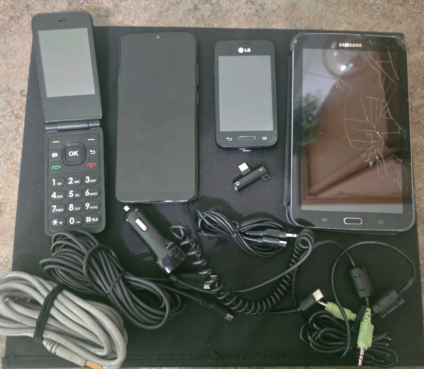 Junk Drawer Broke Devices, Cables Adapters and Small Electronics Mixed Lot !!!