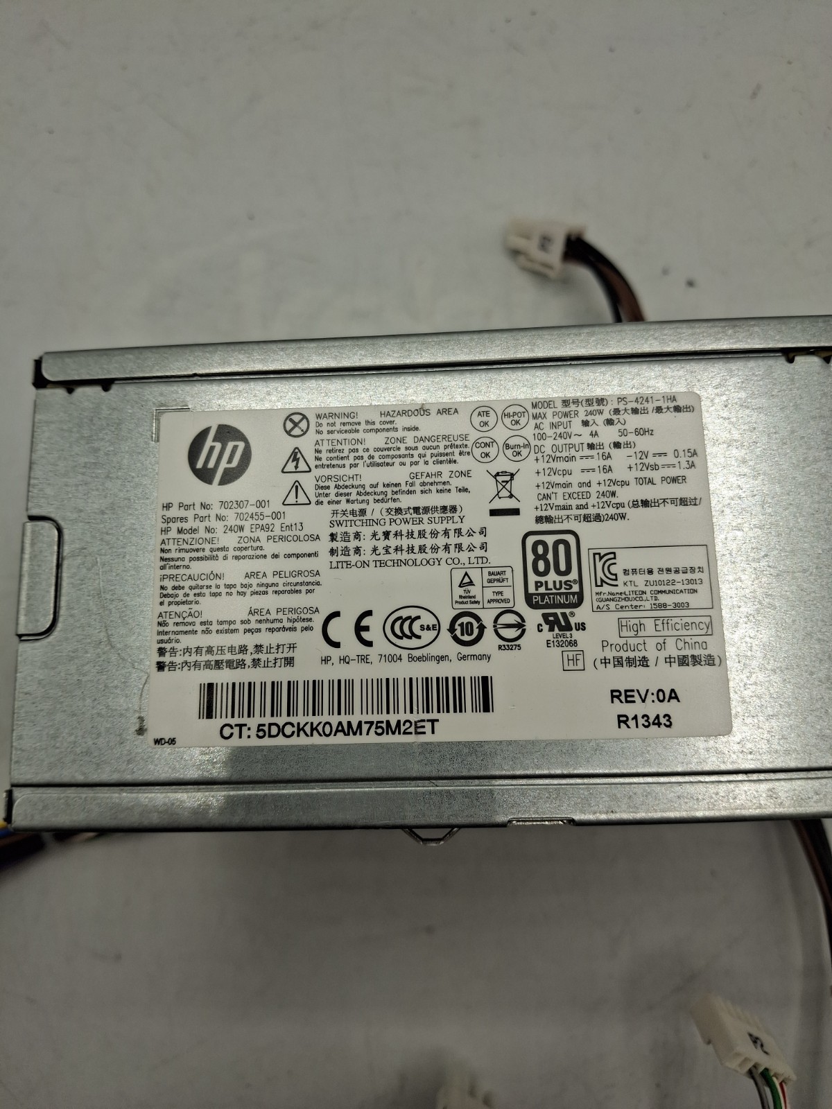 HP PS-4241-1HA Power Supply 200W