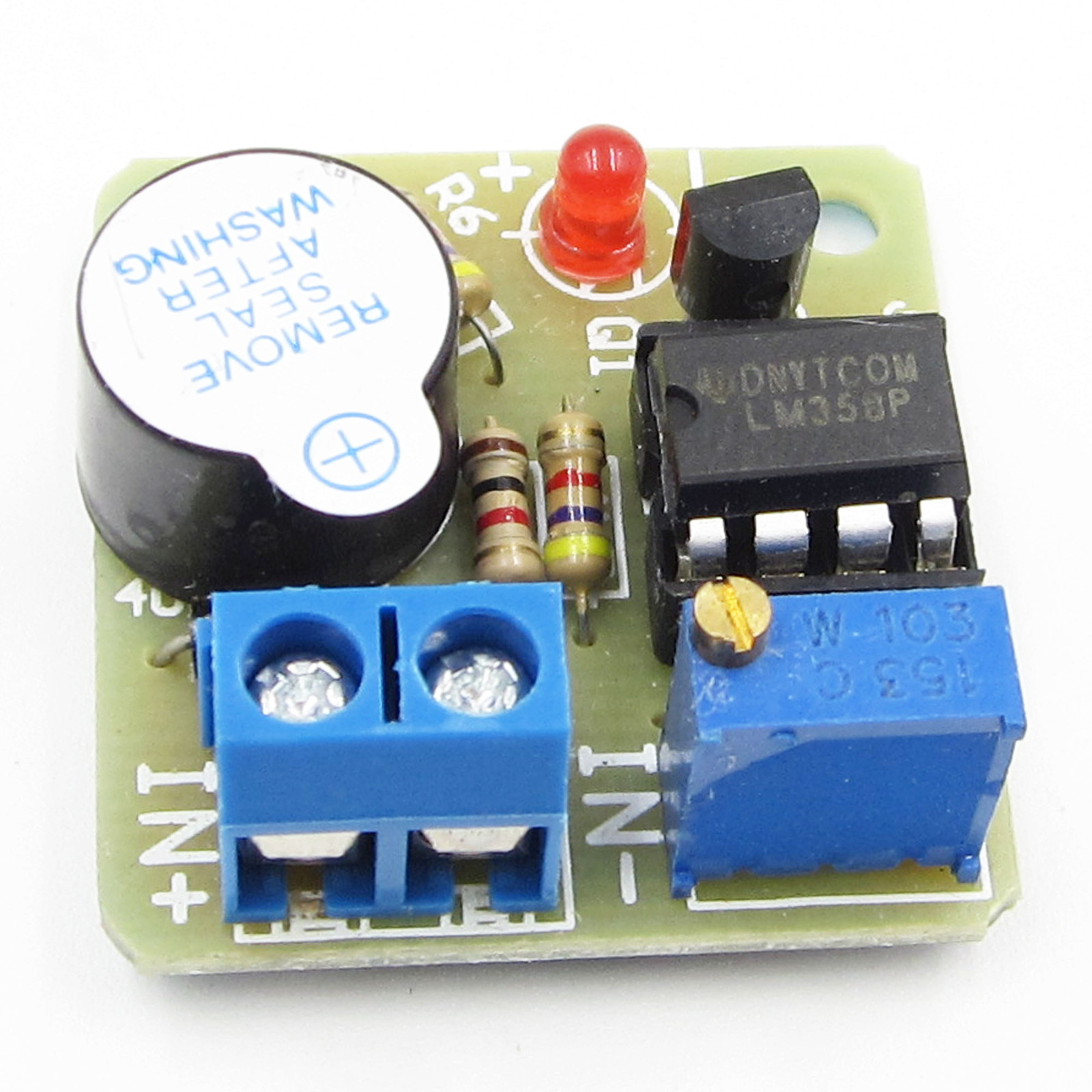 12V Accumulator Sound Alarm Light Buzzer Prevent Over Discharge Controller