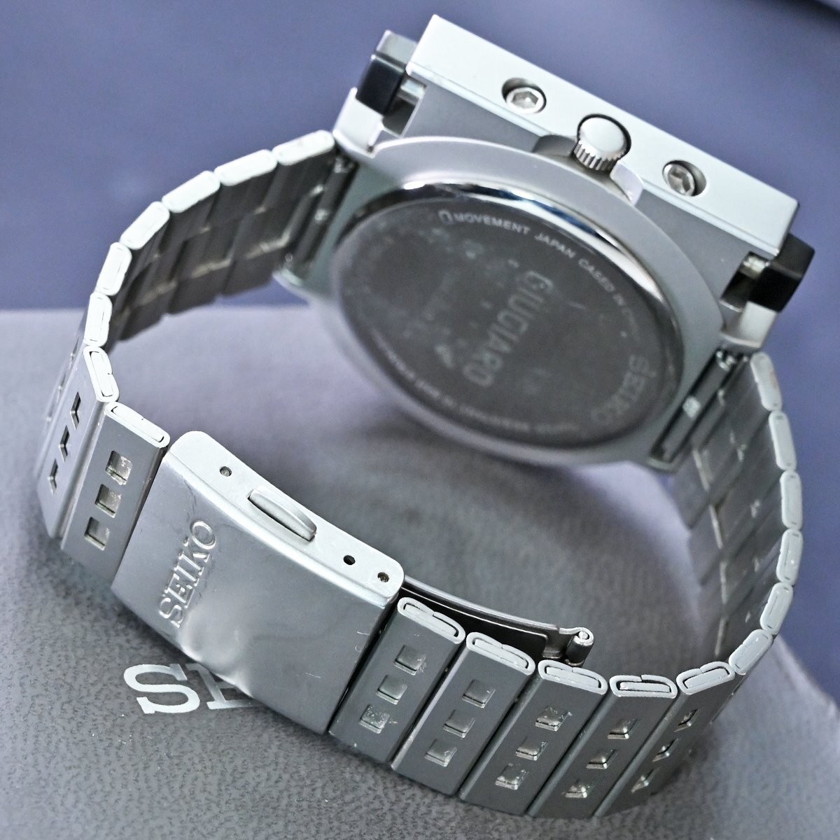 Seiko Alien 2 Giugiaro 7T12-0BL0 Men’s Watch Box Round Date Dial Chronograph