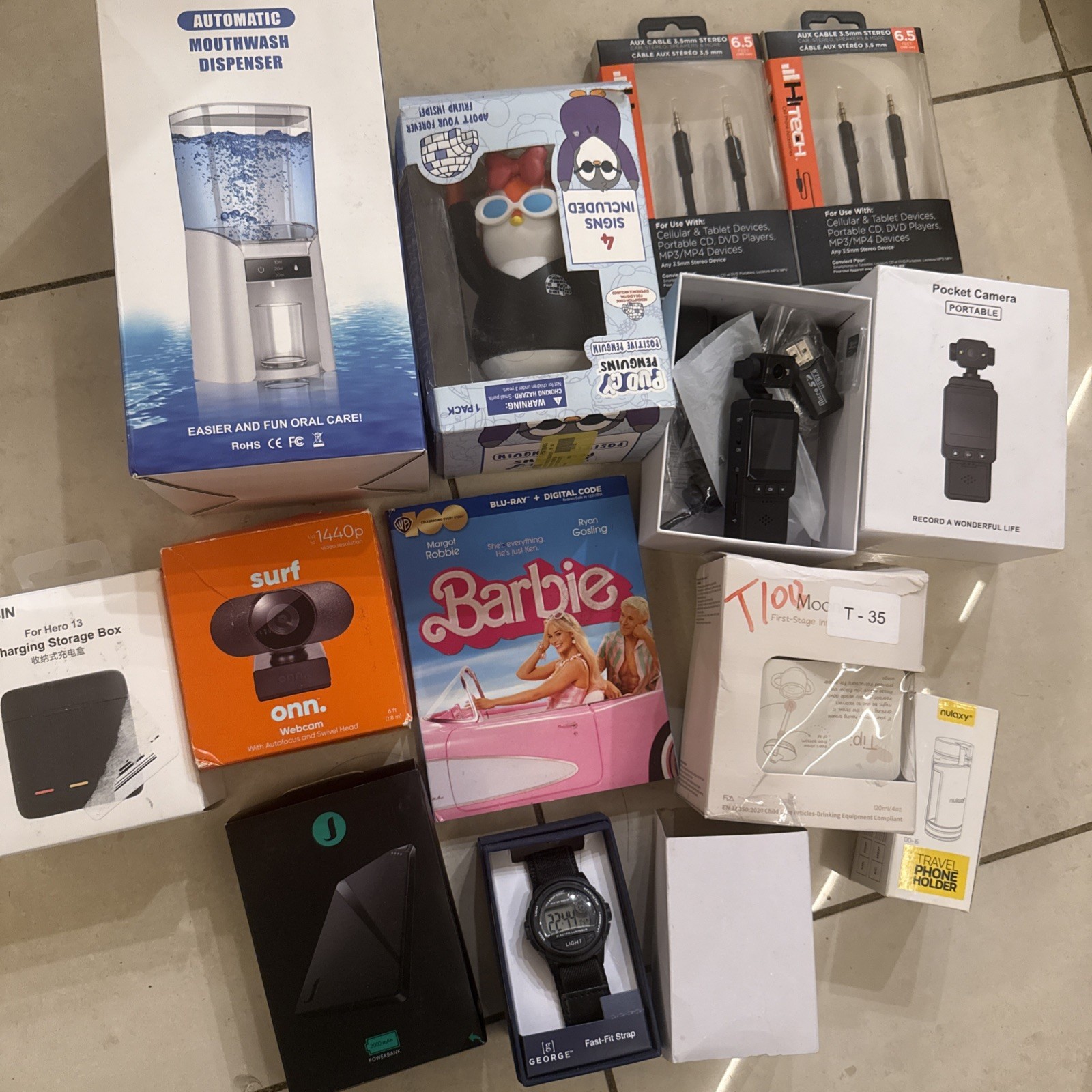 Mystery Loot Electronic Box For Resale 12 Items Total See Description