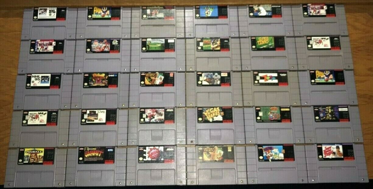 Super Nintendo Game Fun SNES Pick and Choose Games Updated 10/13/24