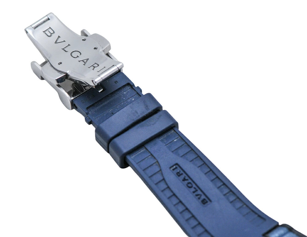 BVLGARI Watch Diagono Magnesium Blue/Black AT Ref. DG42SMCCH Chronograph Men’s