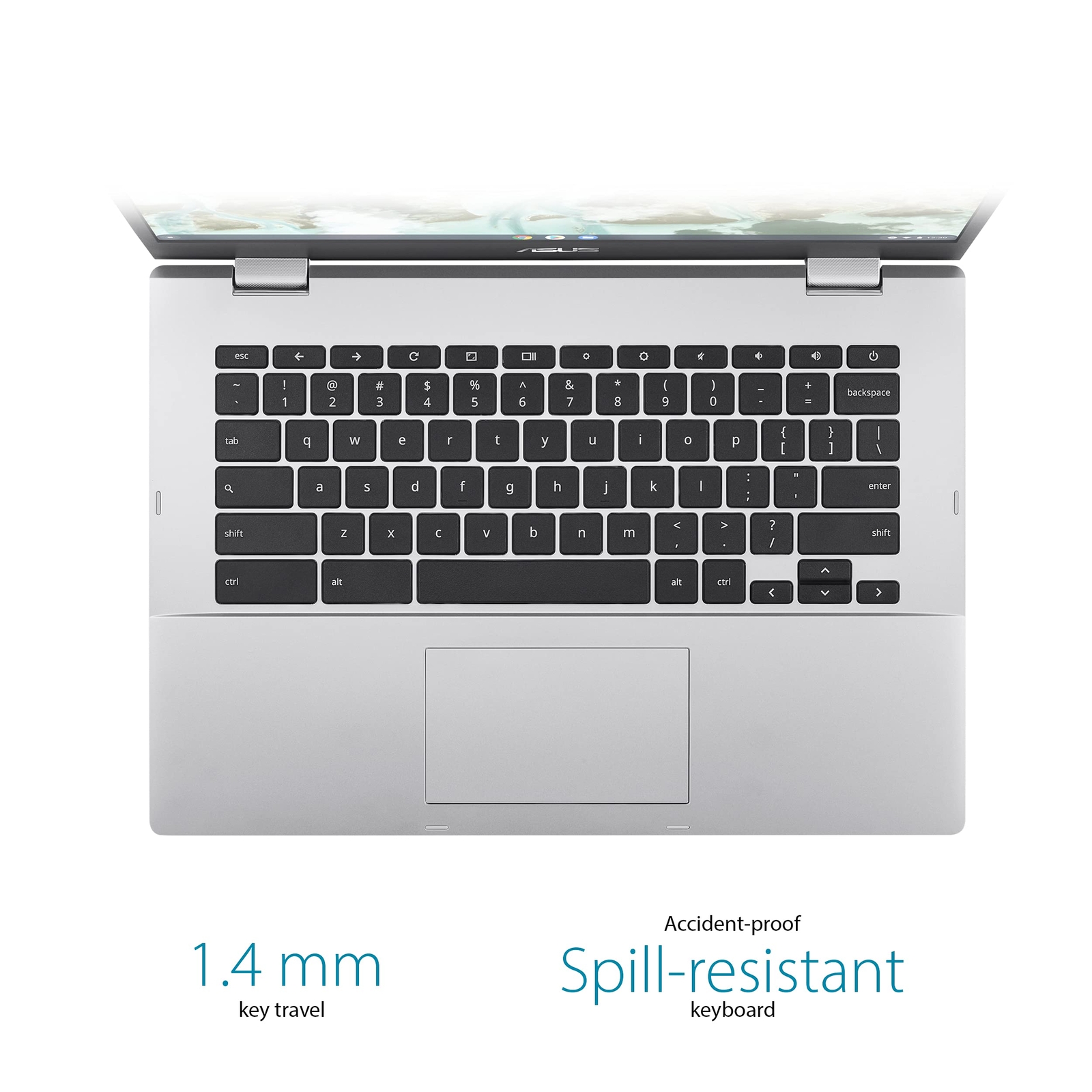ASUS CX1400CNA-AS44FV Chromebook CX1, 14″ Full HD NanoEdge Display, Intel