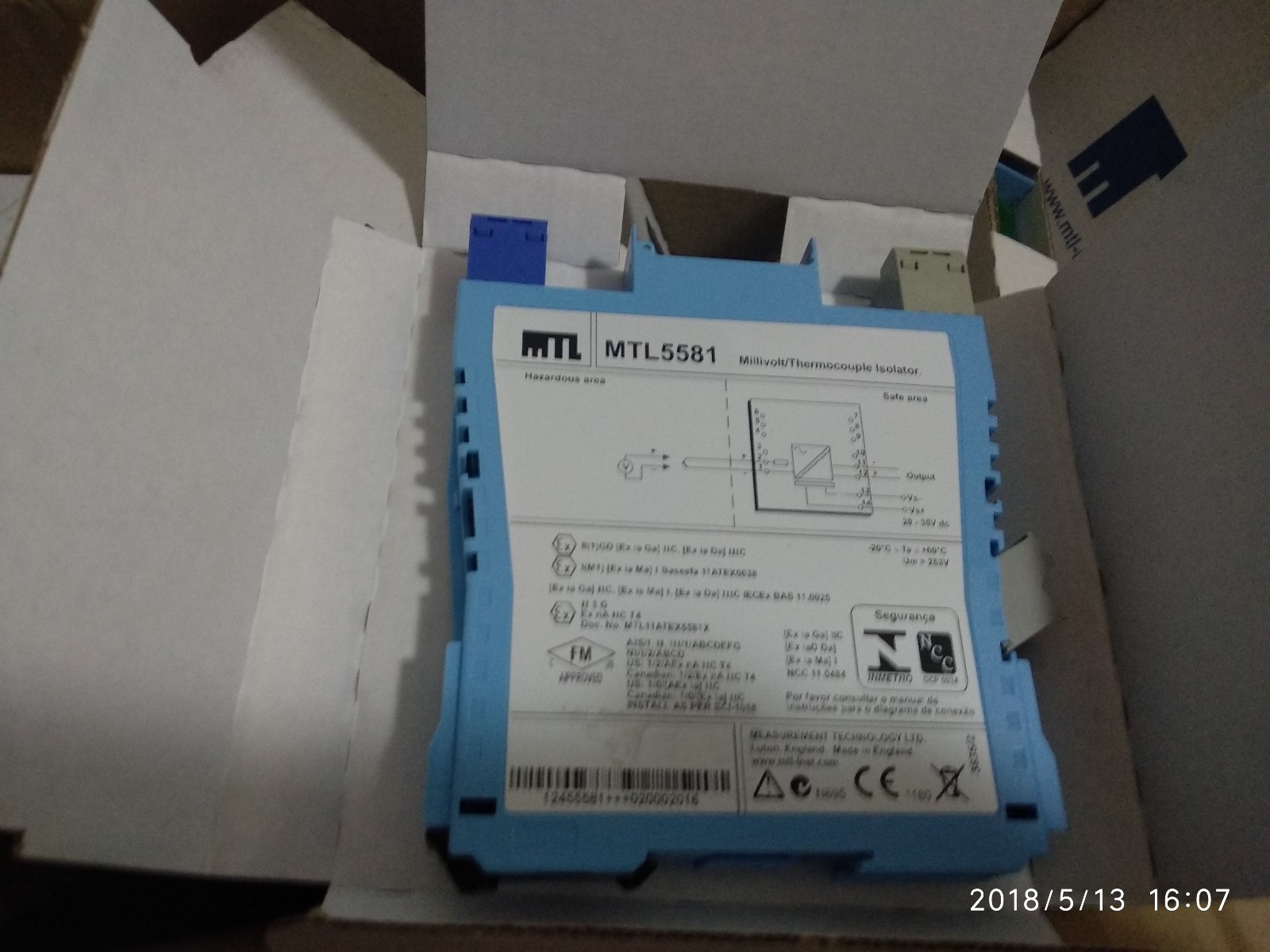 1 PCS MTL5581 1channel mV/THC isolator for low-level signals ALL NEW IN NEW BOX