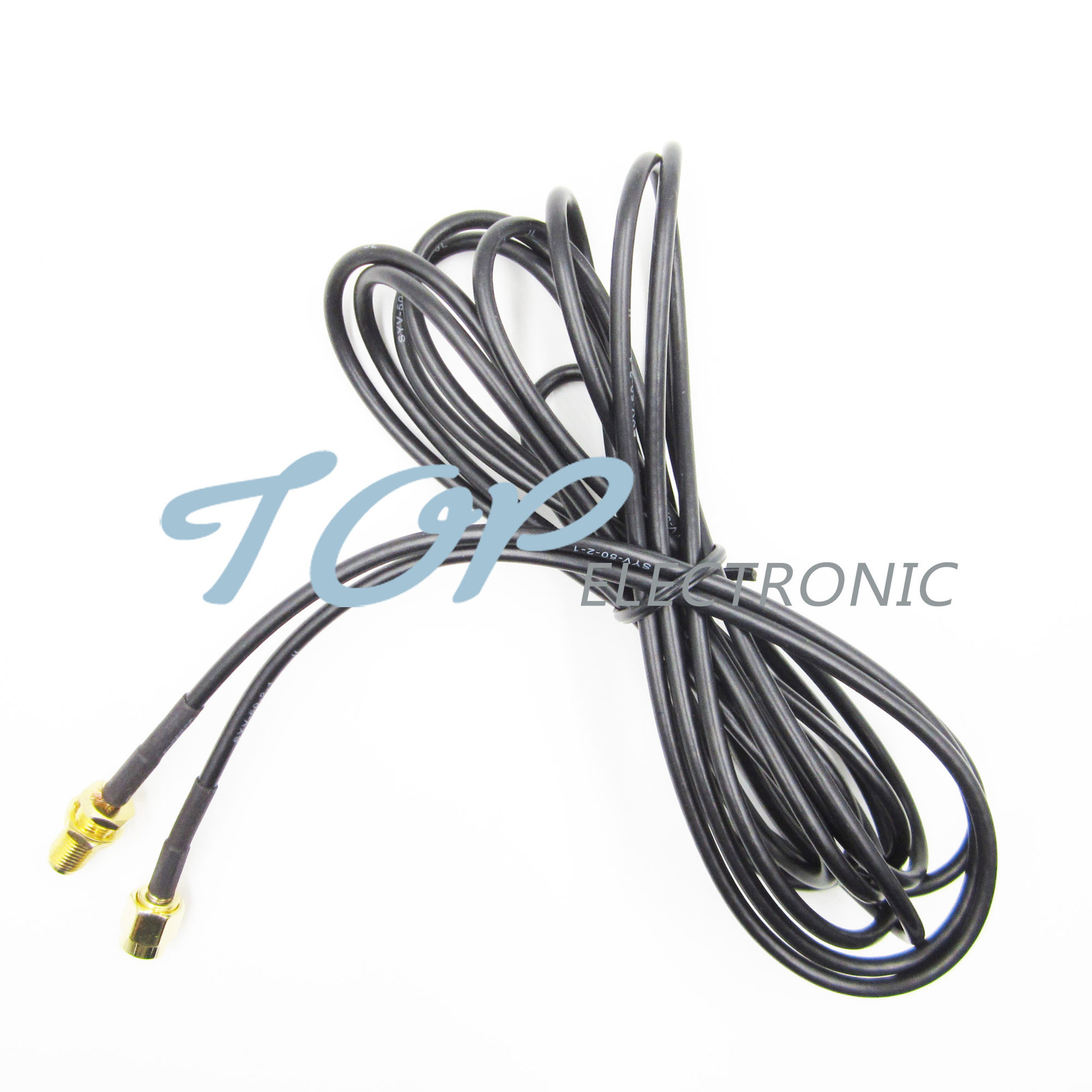 2PCS 2.8m Antenna RP-SMA Extension Cable for Wi-Fi Router Cord Extender Wifi New