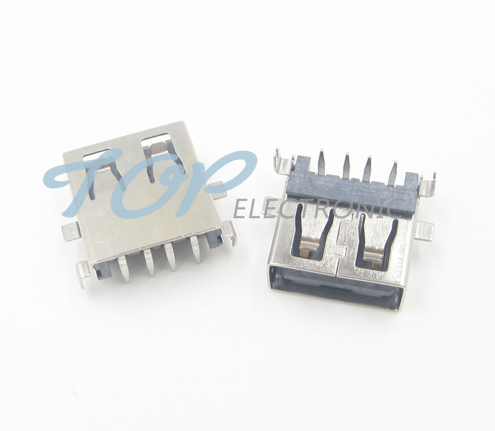 50PCS USB Female Jack Type A Connector PCB Socket Adapter Solder Coupler GOOD