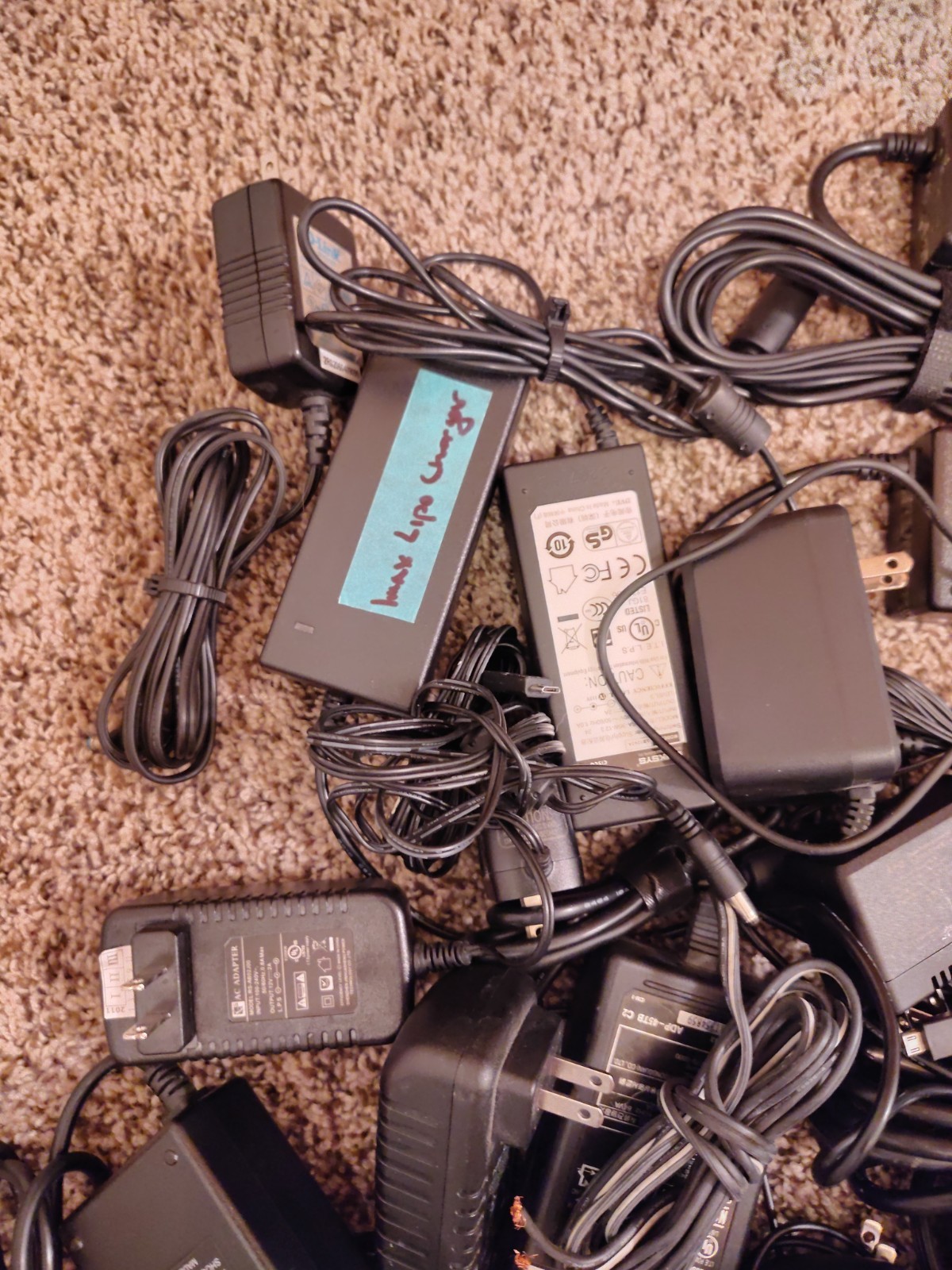 Lot of Power Cords, Chargers Random Miscellaneous Electrical Tested Working