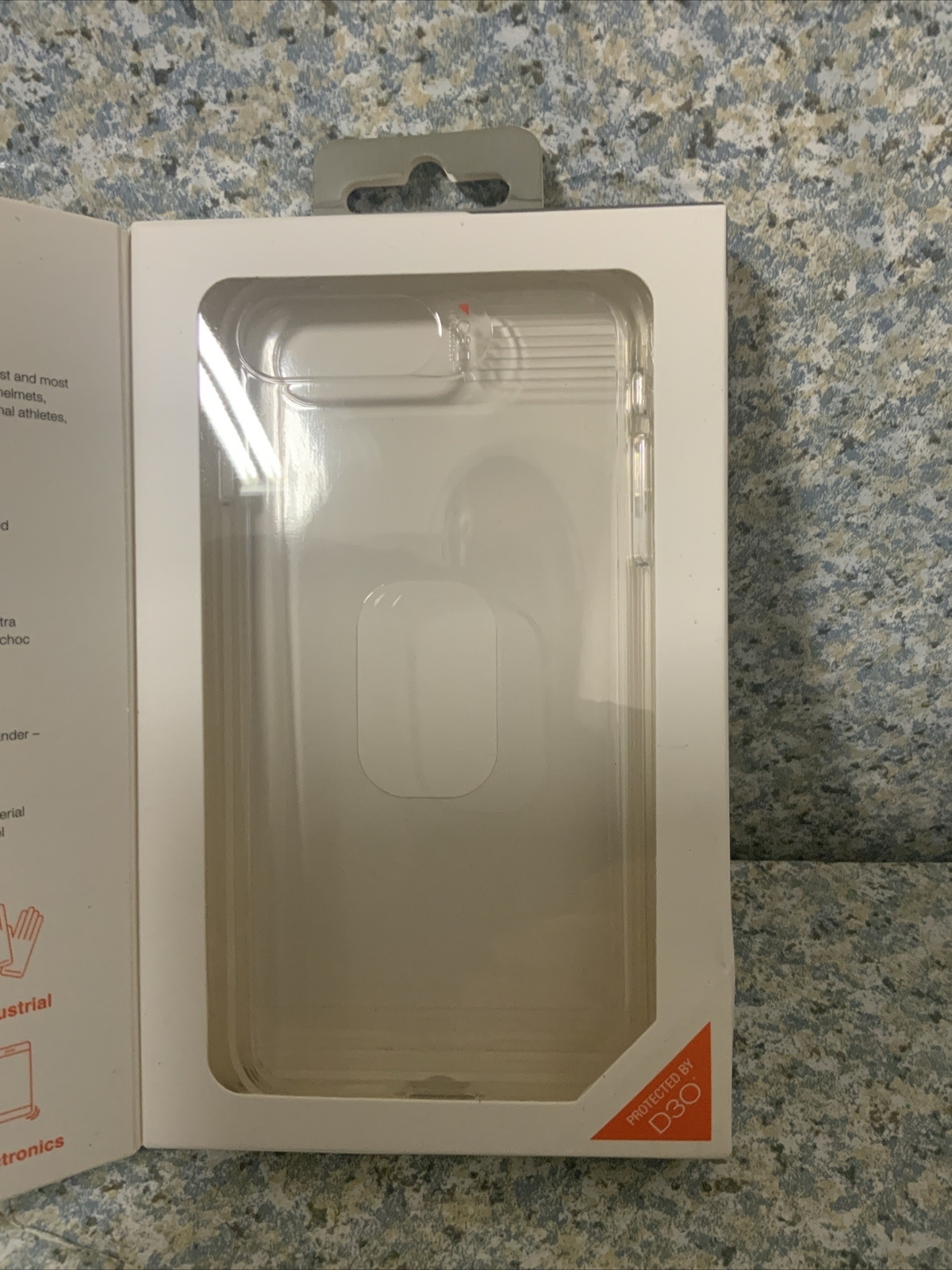 ☀️ Gear4 Apple iPhone 8 Plus/7 Plus/6s Pls/ Bayswater Case – Clear Distress Box