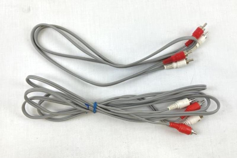 Lot of 10 RCA Audio Cables – Auxiliary & Composite, Untested As-Is