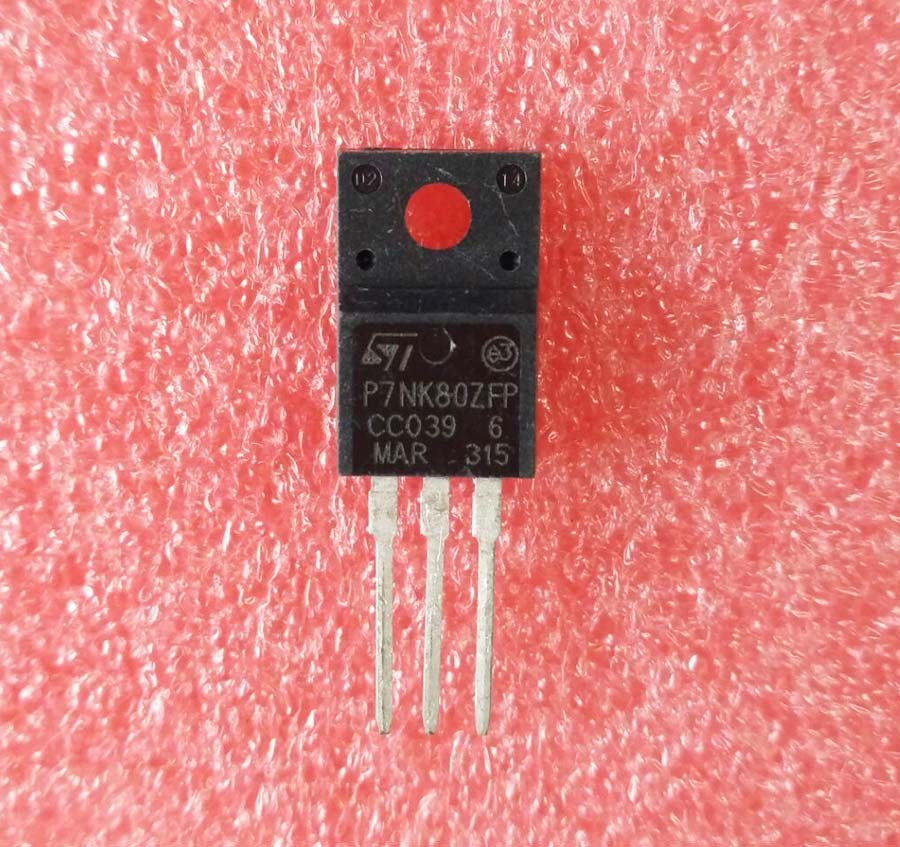 10PCS P7NK80ZFP MOSFET N Channel TO-220F