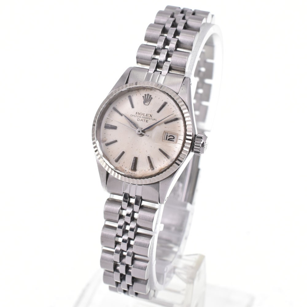 ROLEX Watch Oyster Perpetual Date 6517 Cal.1160 Silver Dial 25mm Automatic