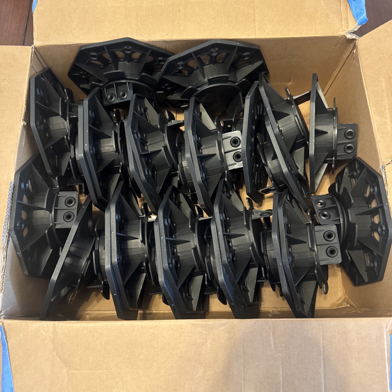 24 Adjustable Deck Pedestal Supports Raised Paver Deck Tile Base Contractor Pack