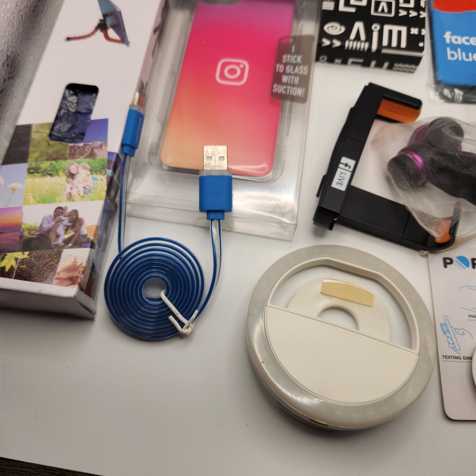 Huge Lot of Miscellaneous Phone Accessories Junk Drawer Lot