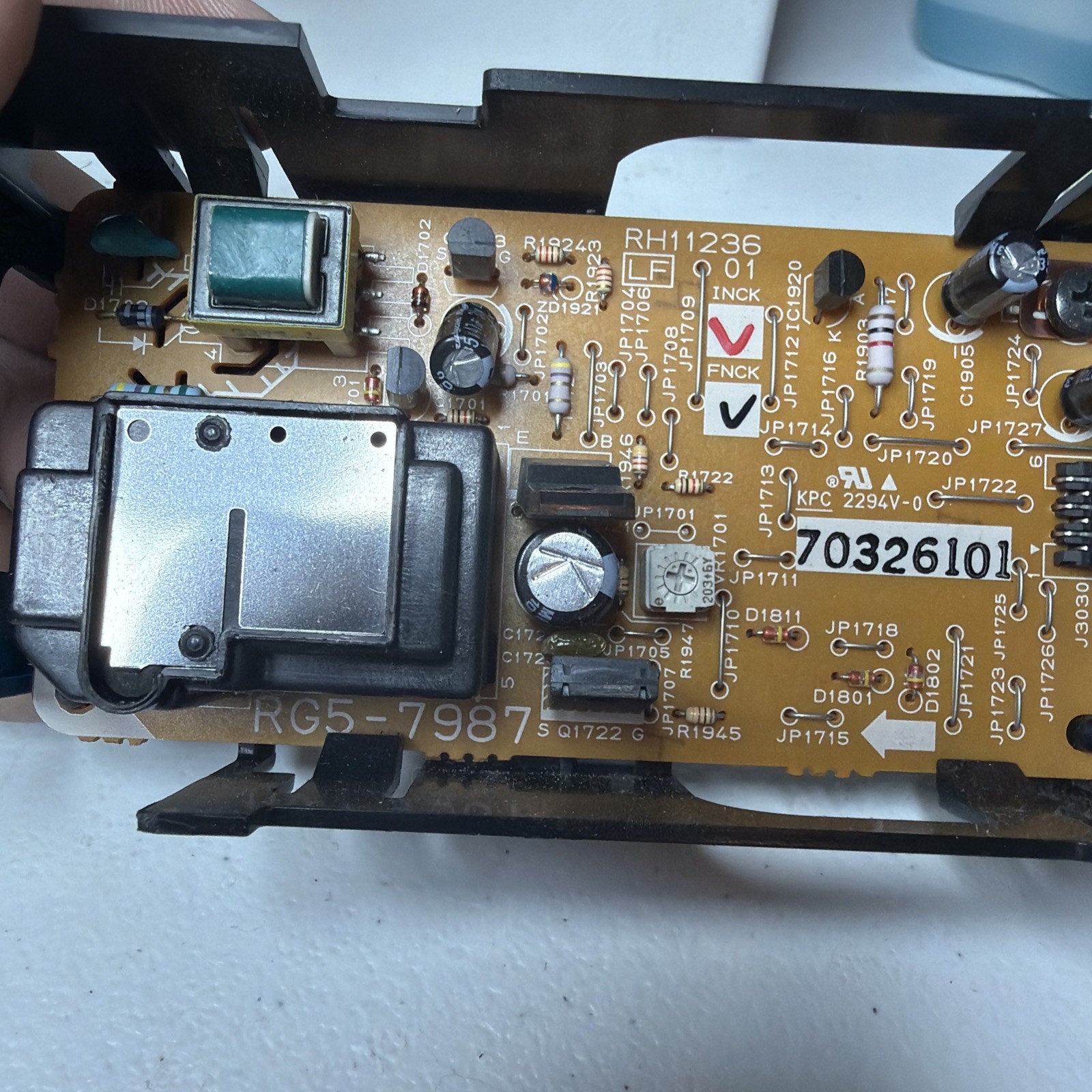 HP 5500 5550 Printer Static Discharge Board RG5-7987 RH1-1236