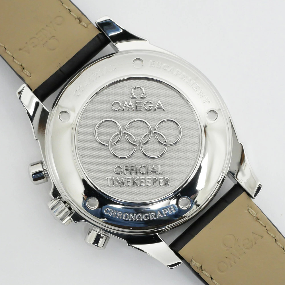 OMEGA Watch De Ville Co-Axial Chronograph 4846.20.32 Turin Olympics 2006 w/Box