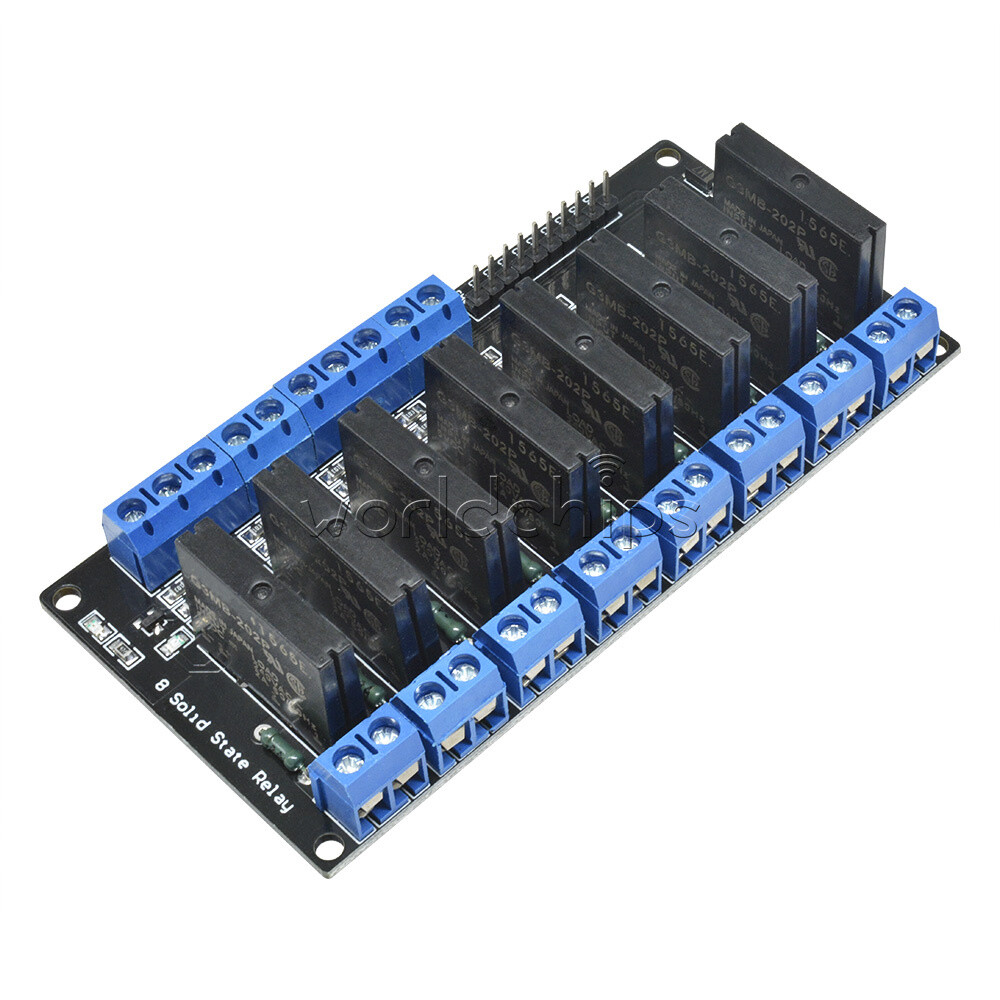 2A 250V 5V 8 Channel Low Level Trigger Arduino Solid State Relay Module + Fuse