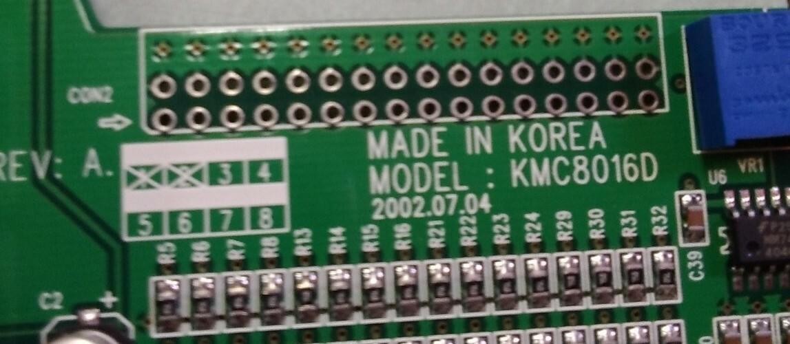 KMC8016D REV A Machine Vision Multi BNC PCI Card.